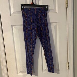 LuLaRoe Kids Leggings in Purple and Orange